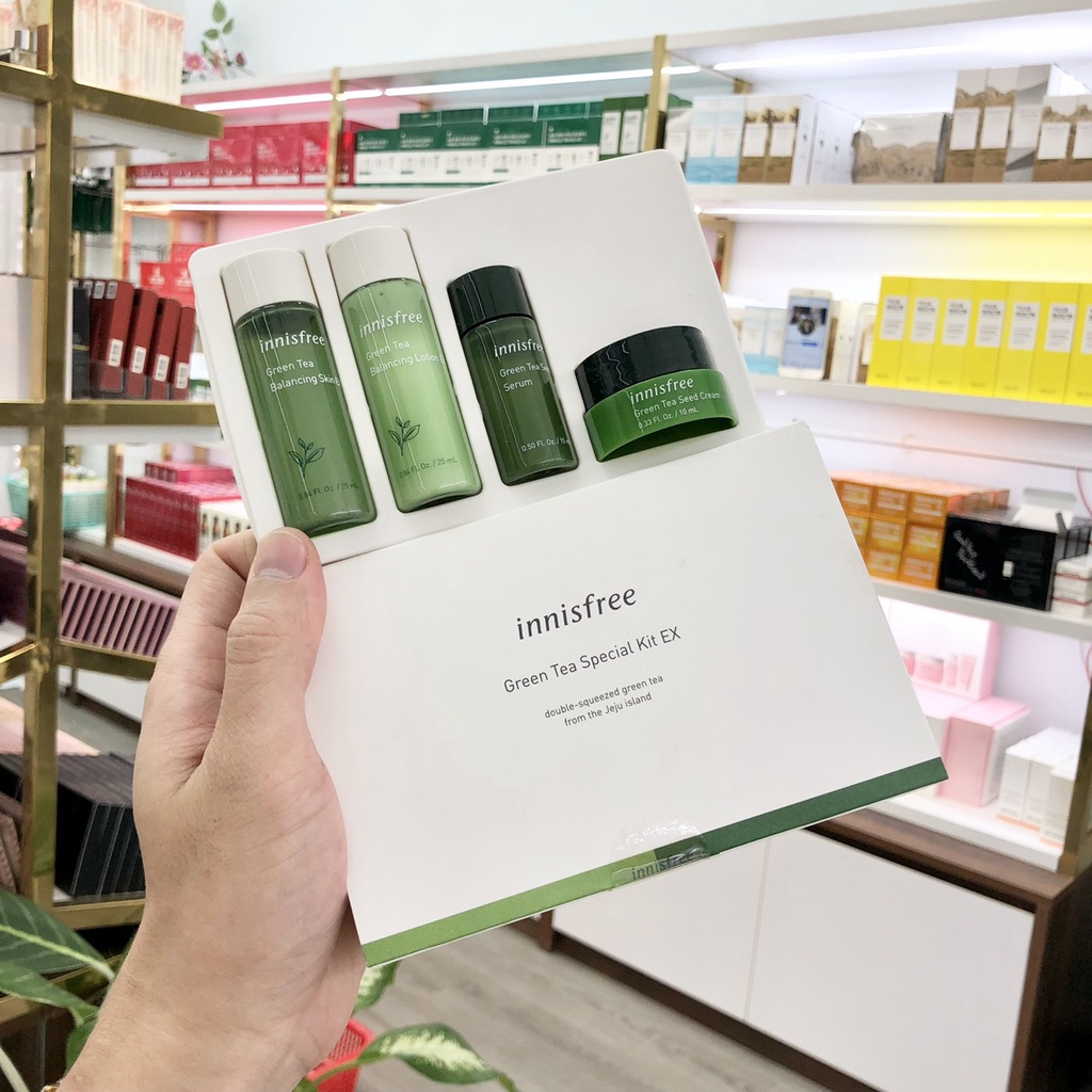 {Thanh Lý} Bộ Dưỡng Trà Xanh Mini Innisfree Greentea Special Kit Ex