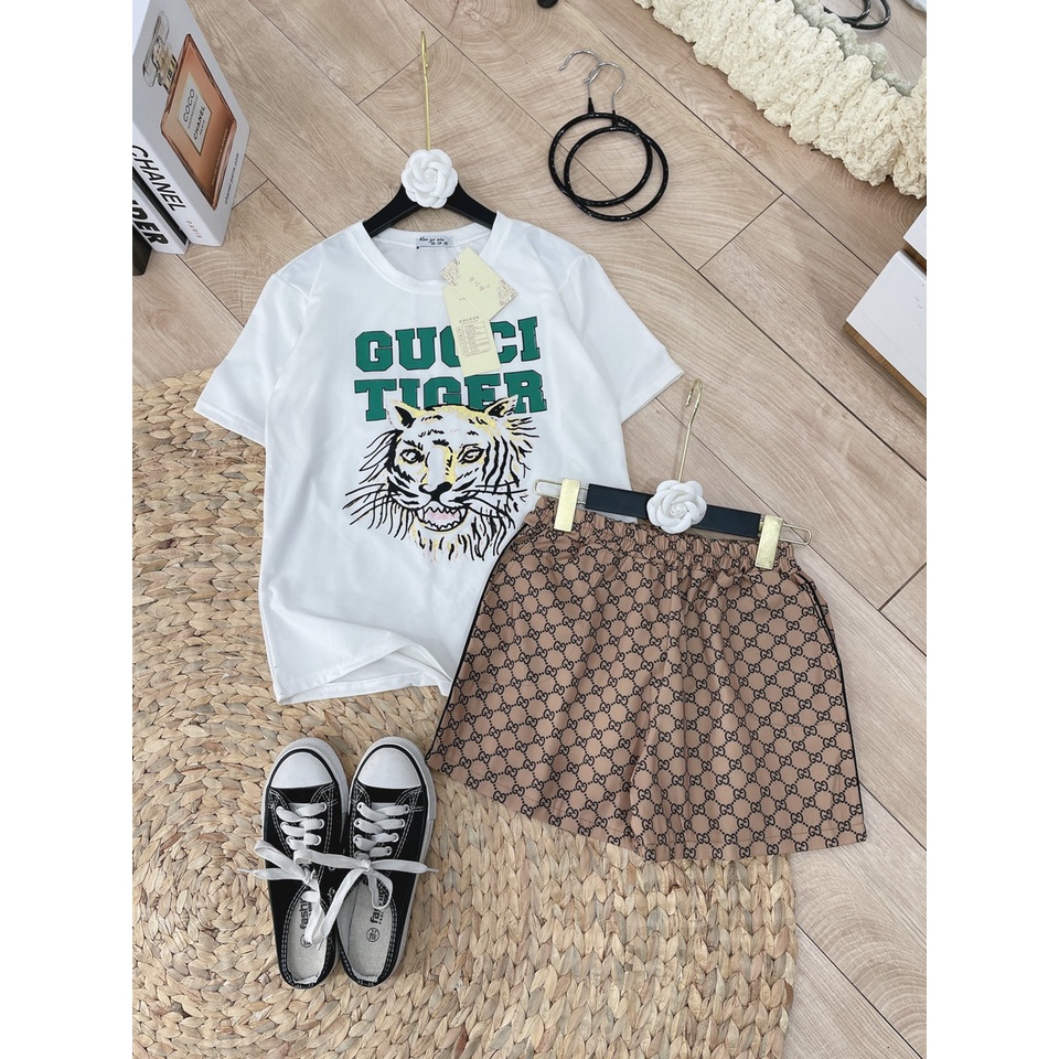 Bộ đùi Hổ họa tiết chữ mix quần đùi chữ LT061