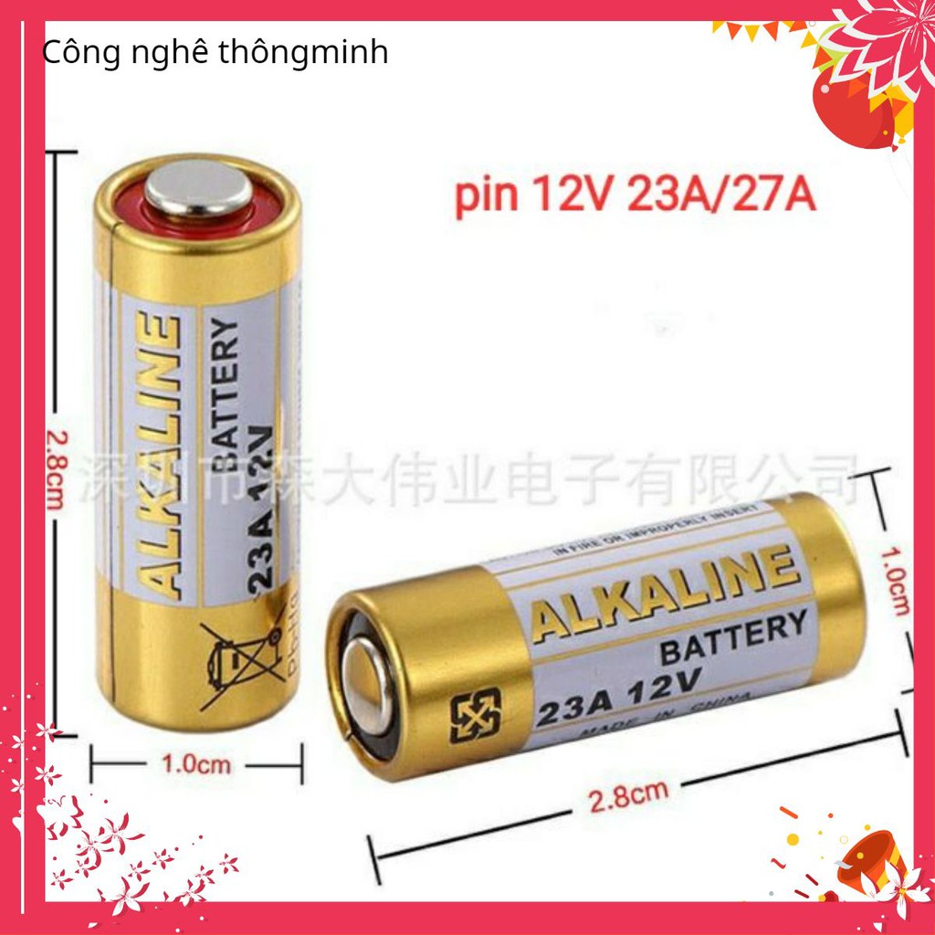 Pin 12V23A 12V27A cho remote cửa cuốn các loại điều khiển công tắc RF ô tô xe đạp điện