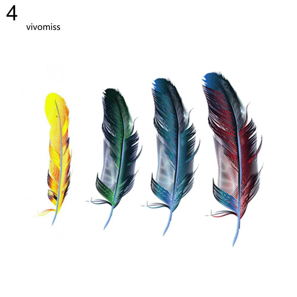 Set đề can dán trang trí xe ô tô họa tiết lông vũ sáng tạo