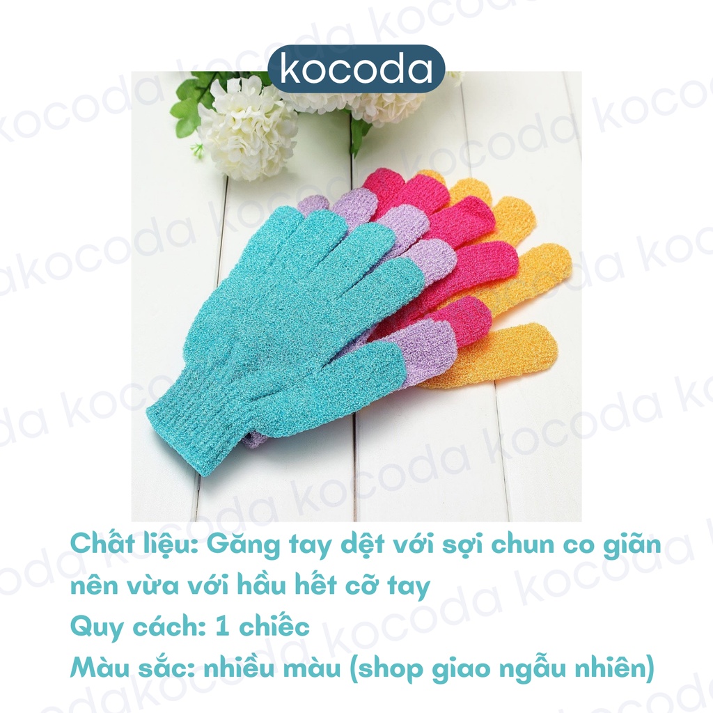 Găng tay tắm tẩy da chết chuyên dụng cho cơ thể KOCODA