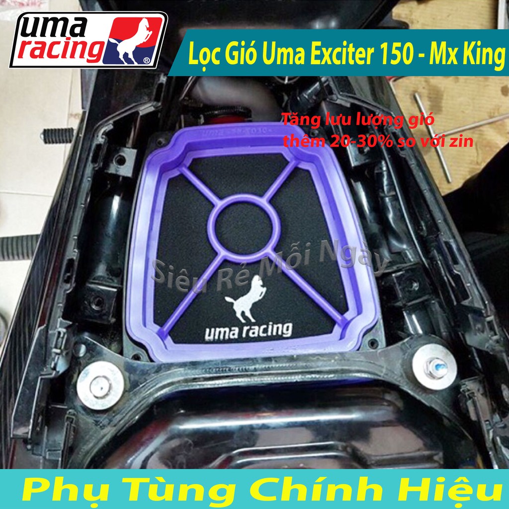 Lọc gió Độ Uma Racing dành cho Yamaha, Exciter 150cc, Mx King