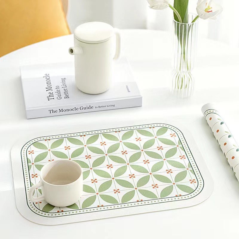 Tấm Lót Bàn Bằng Da Kiểu Nhật Bản Lót Bàn Cách Nhiệt Chống Gió Và Chống Dầu Tấm Lót Bàn Chống Thấm Nước Và Chịu Nhiệt độ Cao Tấm Lót Bàn Cà Phê