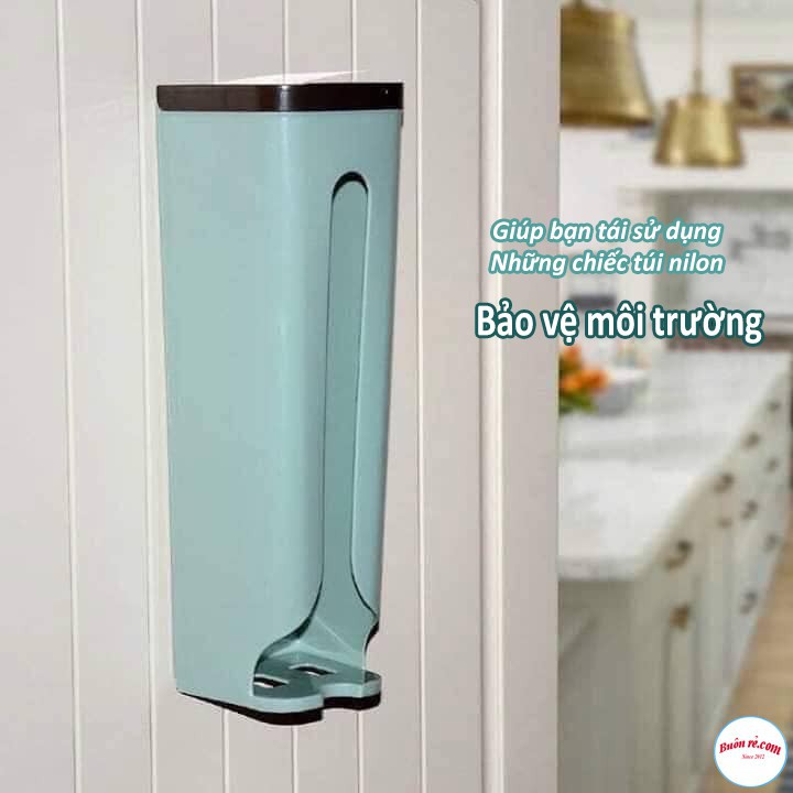 Hộp Đựng Túi Nilon Dạng Rút Dán Tường Tiện Lợi