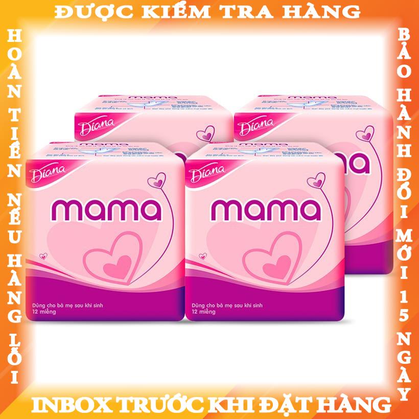 Băng vệ sinh Diana MaMa cho mẹ sau sinh (gói 12 miếng) theanh