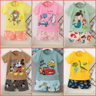 Bộ xuất hàn cộc tay - hàng quảng châu cao cấp cho bé 8-25kg