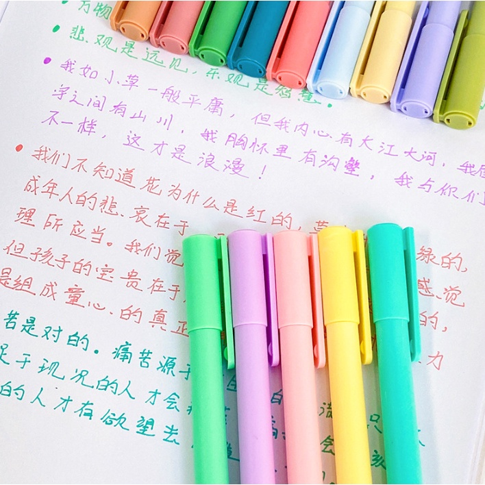 Bút Mực Gel Toàn Diện 5 Ống Kim Họa Tiết Sợi Carbon Nhiều Màu Tùy Chọn Cho Học Sinh