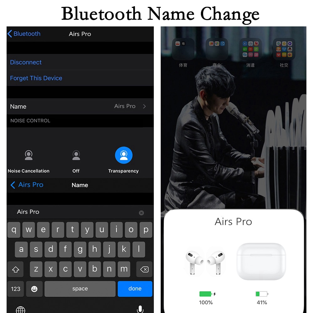 Tai Nghe Bluetooth Air Pro 3 Tws Thông Minh Kèm Phụ Kiện | BigBuy360 - bigbuy360.vn