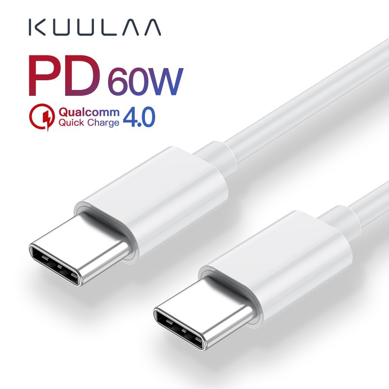 Cáp sạc nhanh USB Type C PD QC 4.0 chất lượng cao cho Samsung Galaxy S10 S9 Xiaomi Redmi 60w