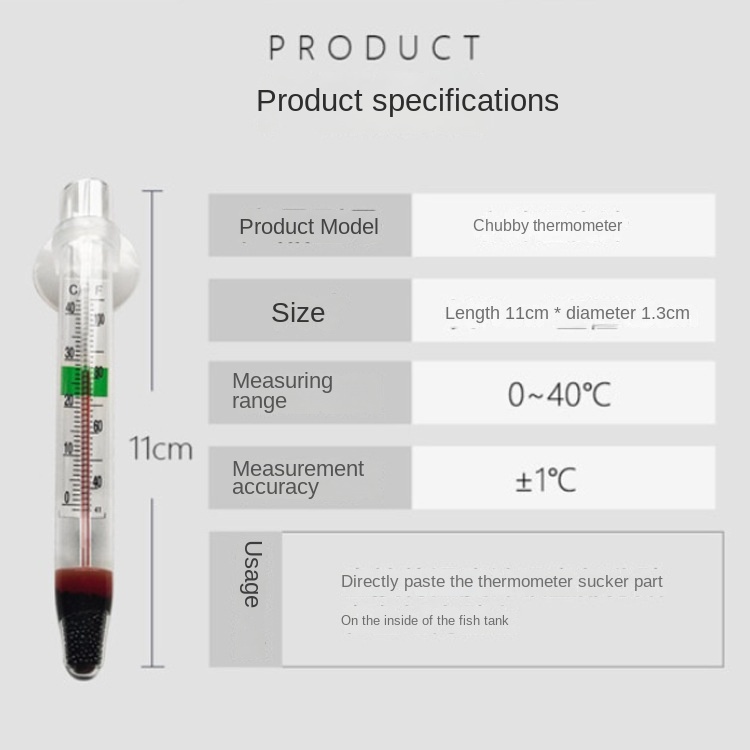 Nhiệt Kế Bể Cá nhiệt kế hồ cá Chống Thấm Nước Tiện Dụng