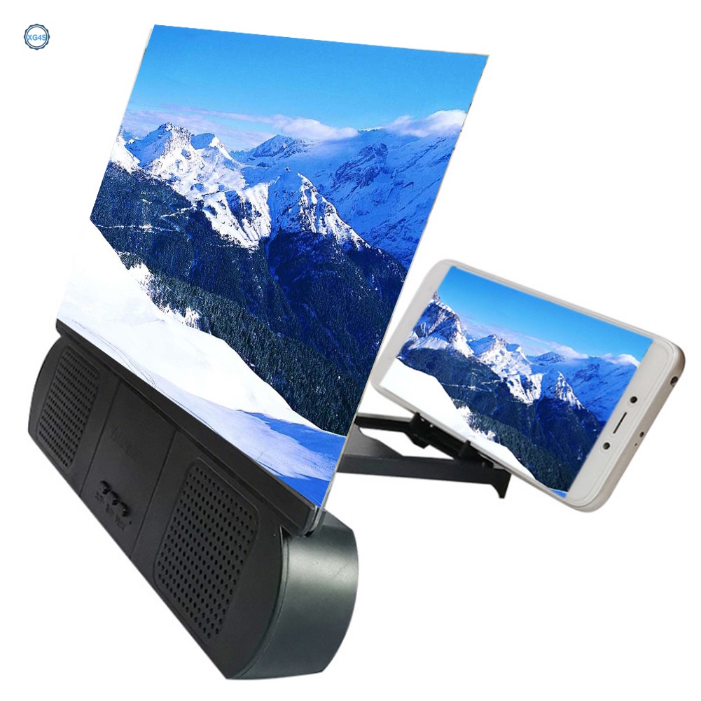 Kính Phóng Đại Màn Hình 10 Inch 3D Kèm Loa Bluetooth Dành Cho Điện Thoại IOS Android