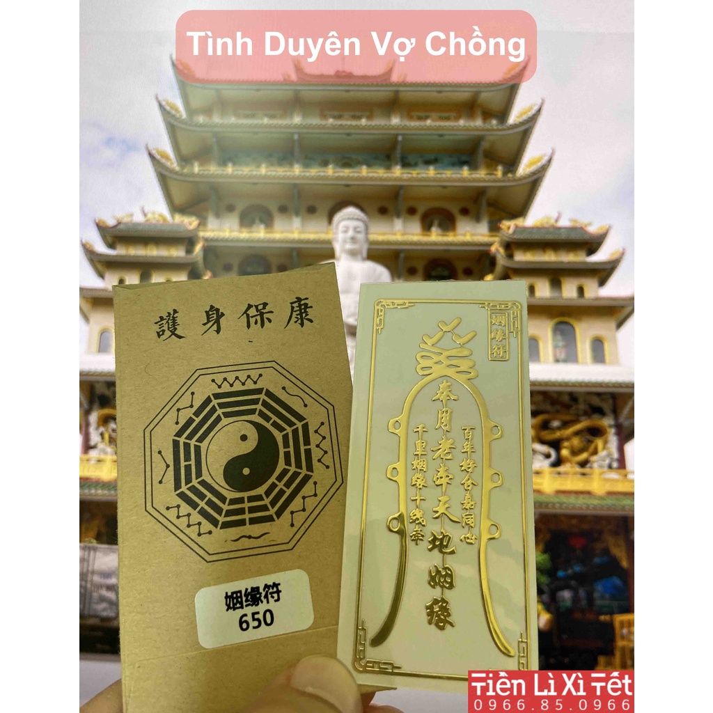 Combo 4 Linh Phù tình duyên , duyên số đào hoa phú quý