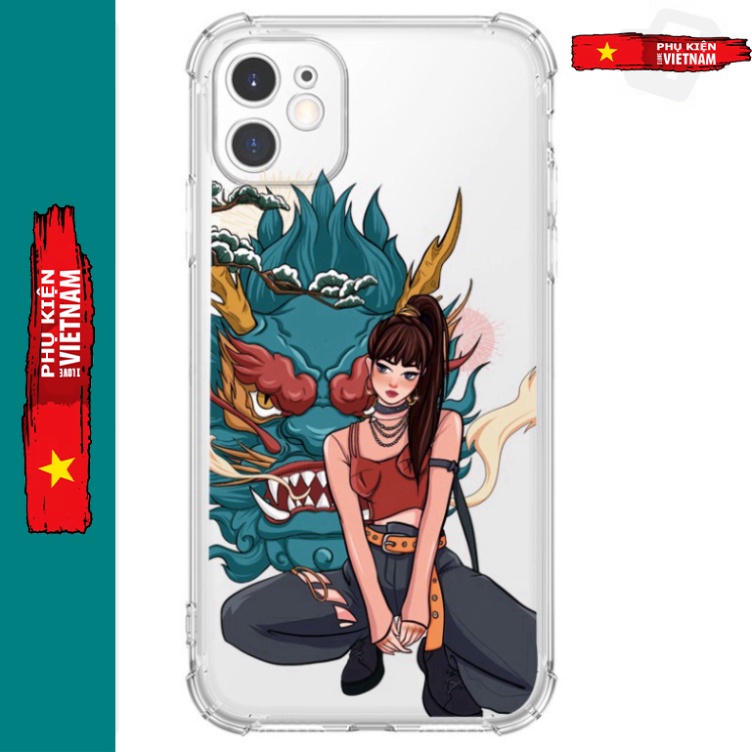 Ốp lưng iphone 6, 6s plus, 7 8 Plus, X, XS, XR, XSMAX, 11 PROMAX trong quãng in ấn hình hai bạn PKVN