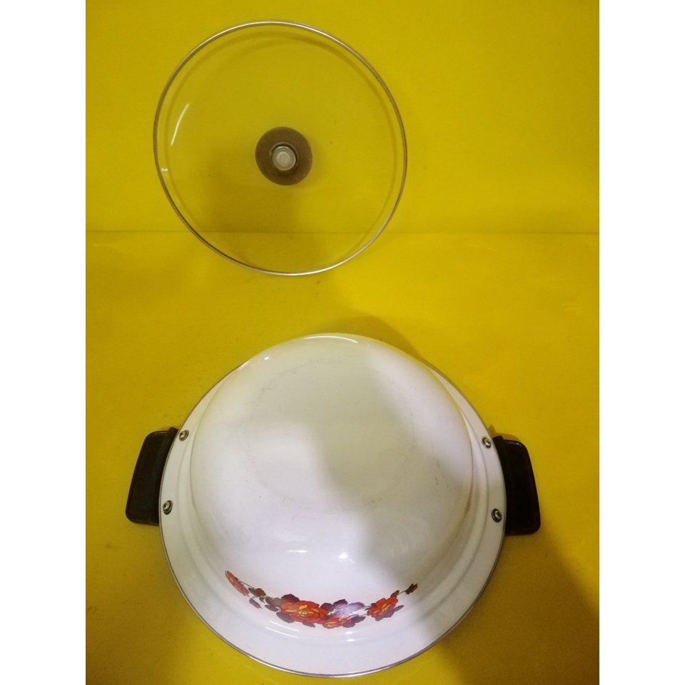 Nồi men (lẩu) nội địa Nhật, size 28cm, cao 9cm (mã 757), Dùng được bếp từ
