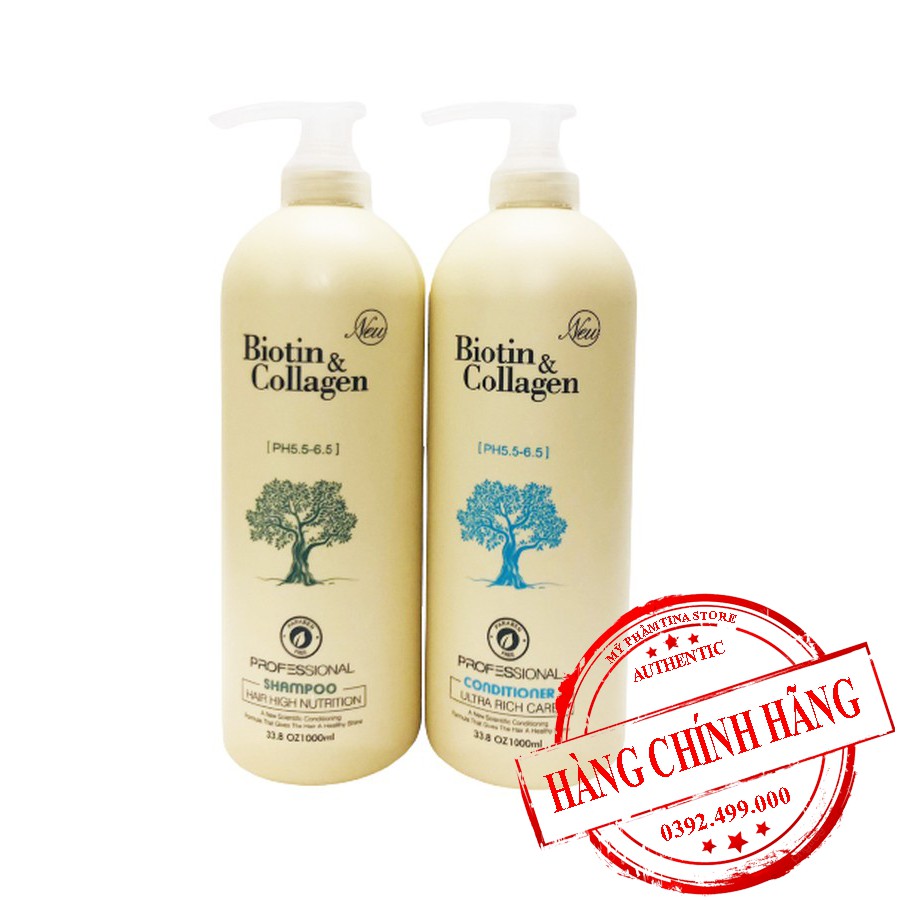 Miễn Ship🔥Cặp Dầu Gội Xả BIOTIN COLLAGEN Trắng 500ml 1000ml |Giảm Rụng Tóc, Phục Hồi Tóc Khô Xơ, Hư Tổn, Chống Gàu, Ngứa | BigBuy360 - bigbuy360.vn