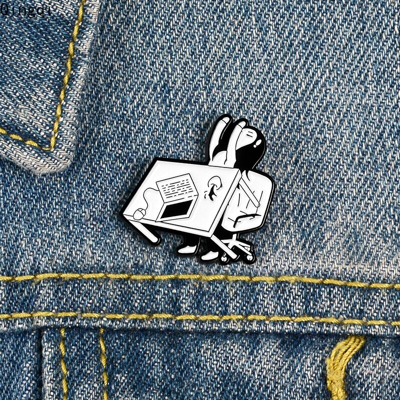 Ghim cài áo Miss Zoe hình hoạt hình ngộ nghĩnh dễ thương cho nam và nữ