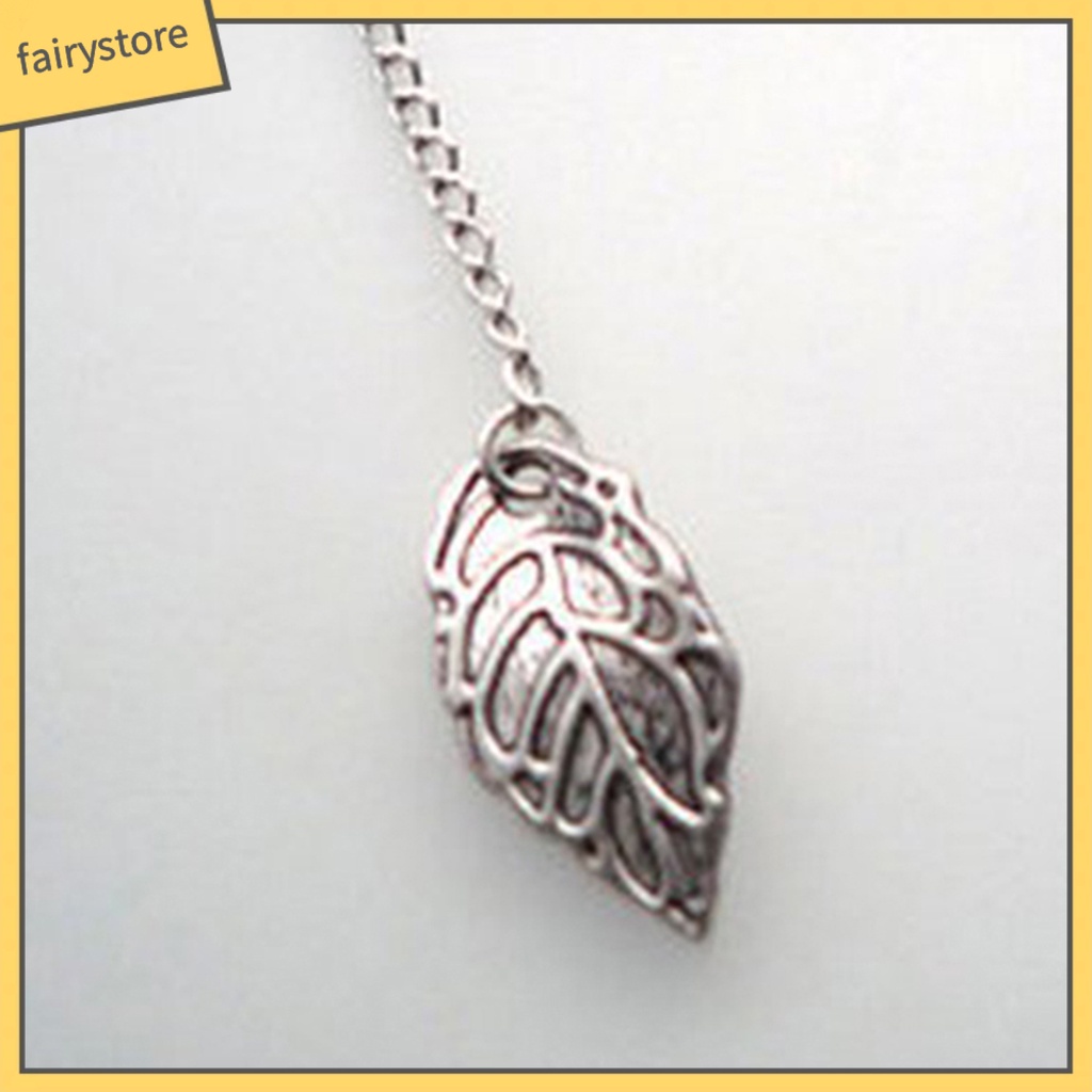 Khuyên Tai Dáng Dài Phối Mặt Hình Lá Độc Đáo Cá Tính