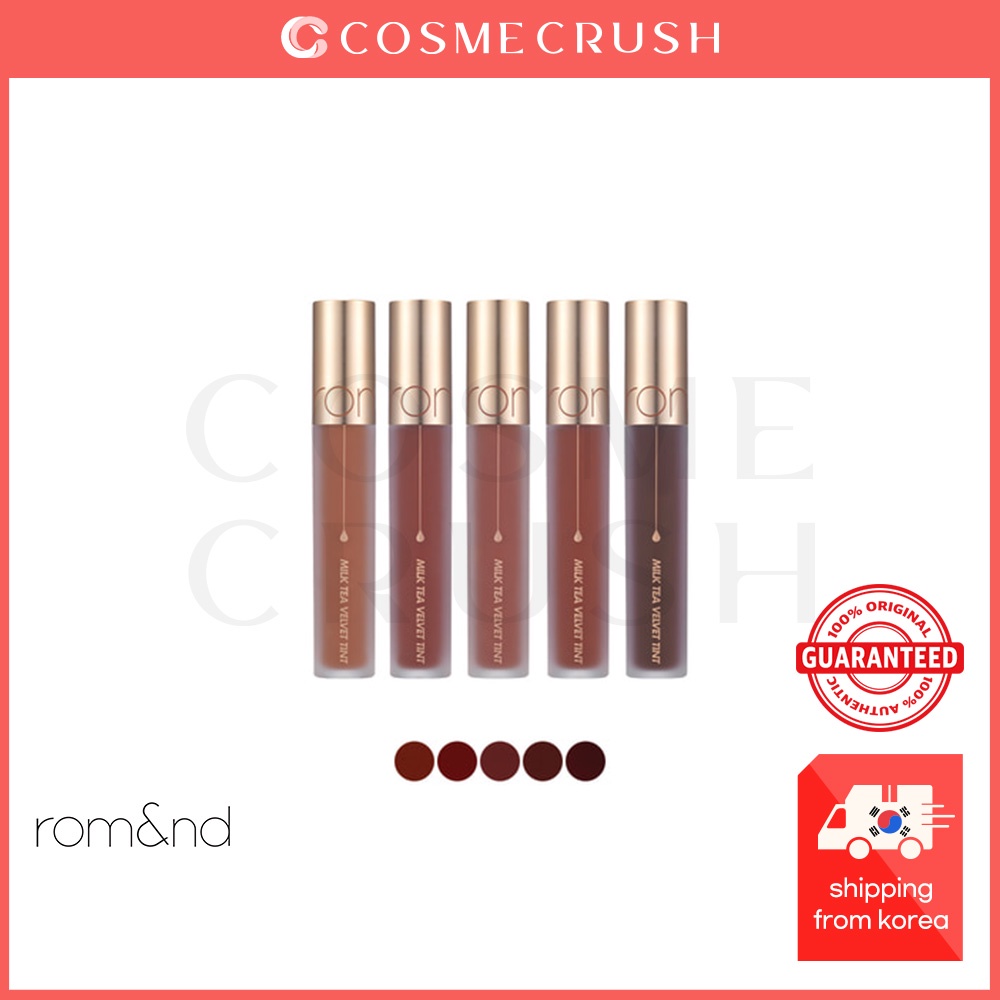Rom&nd(romand)Trà sữa Velvet Tint //Milk Tea Velvet tint