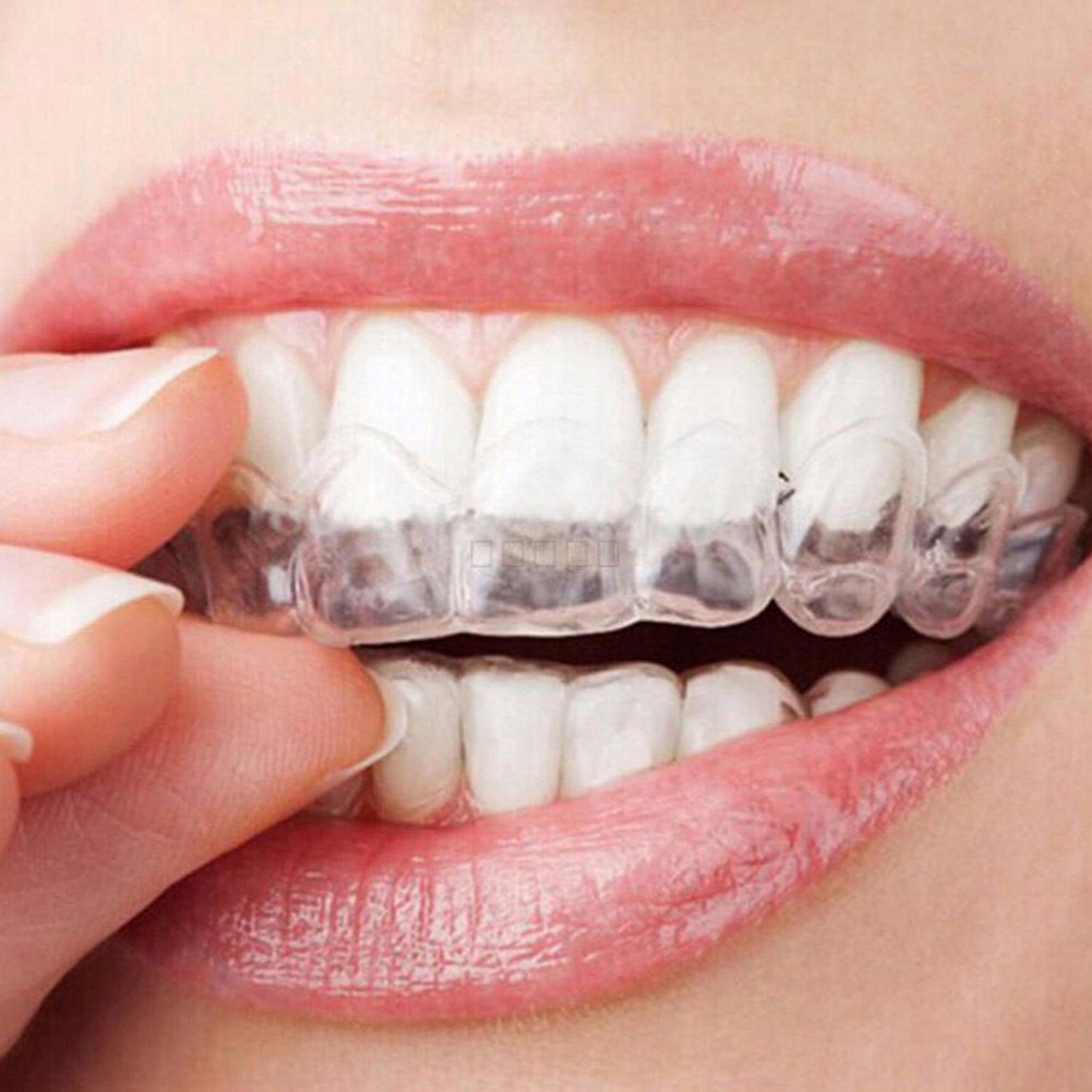 Set 2 khay ngậm làm trắng răng chất liệu silicone an toàn cấp thực phẩm tiện dụng