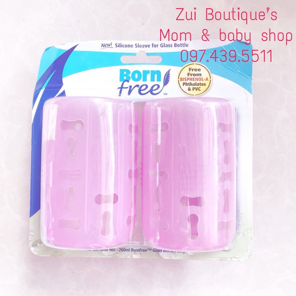 Vỏ silicone cho bình 260ml Born Free Hoa Kỳ