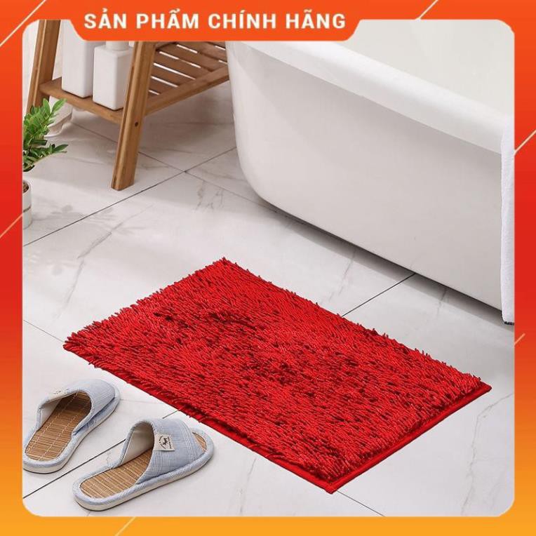 CHÍNH HÃNG -  Thảm chùi chân lông xù 40x60 cm cao cấp,thảm lau chân nhà tắm lông xù