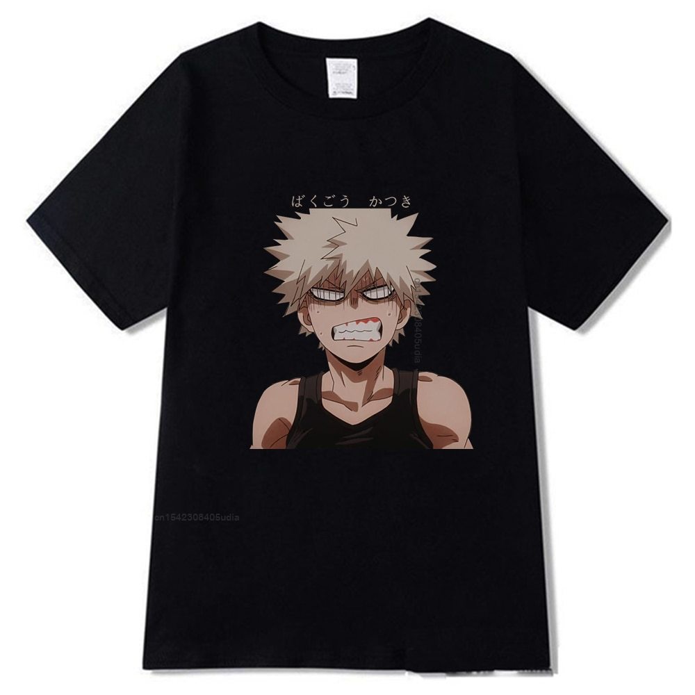 Áo thun nam nữ UNISEX My Hero Anh Hùng Giới Học Thuật Bakugou Katsuki