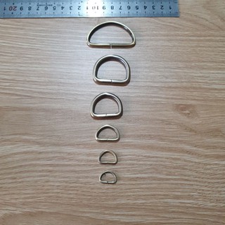 Set 5 bộ /10c Khoen chữ D loại tốt size từ 2cm đến 5cm
