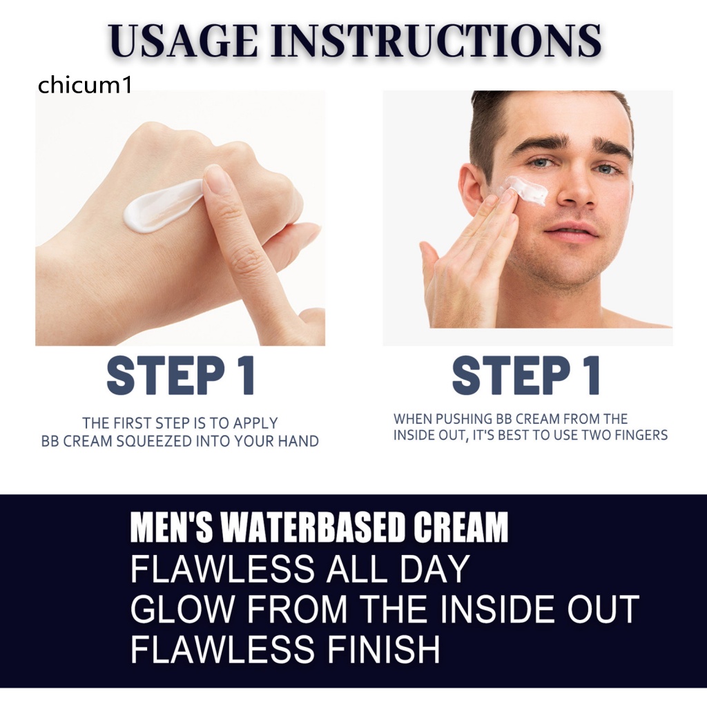 Kem Nền CC Dạng Lỏng Che Khuyết Điểm Làm Đều Tông Màu Da Dành Cho Nam