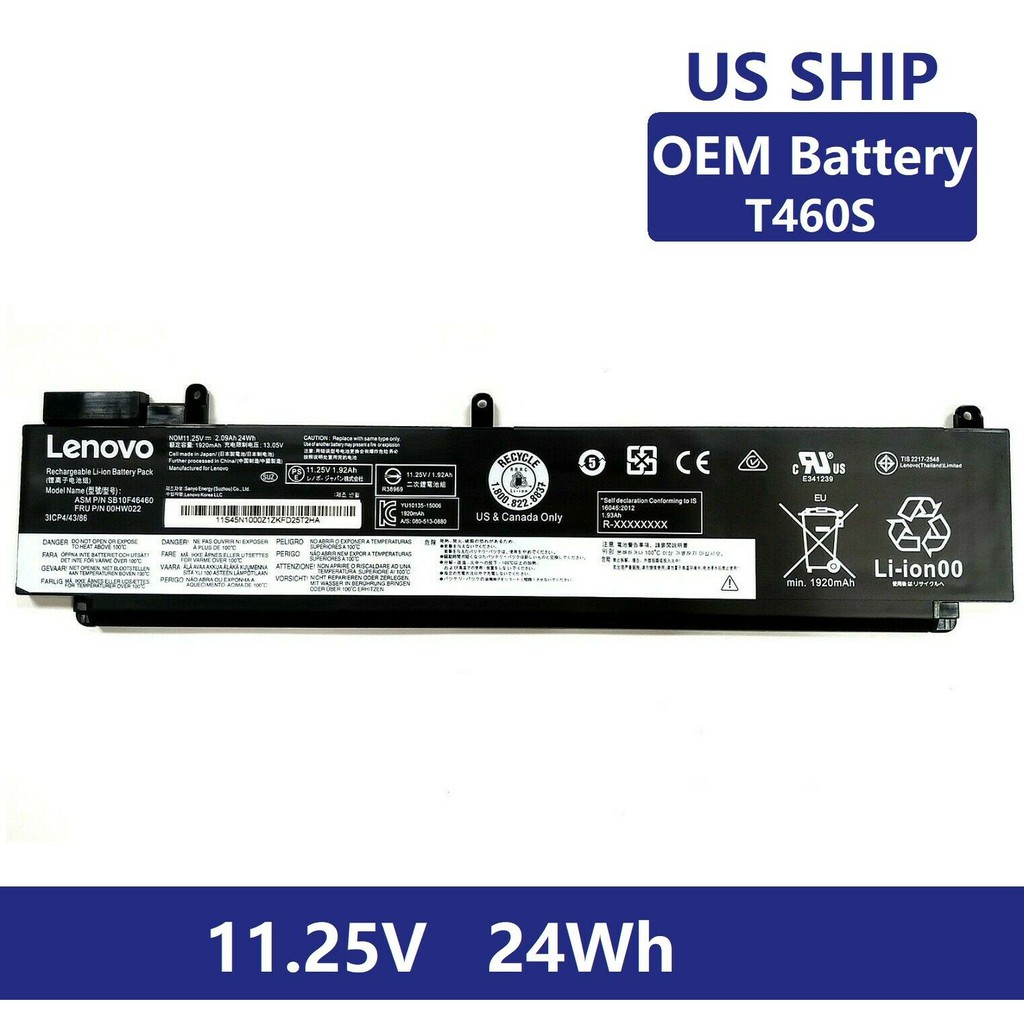 ⚡️ Pin Laptop Lenovo ThinkPad T460s T470S SB10F46463 00HW024 - PIN ZIN CAO CẤP