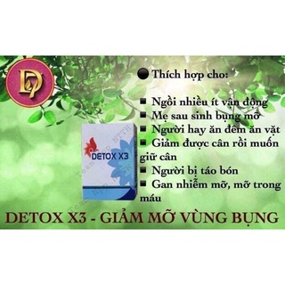 DETOX X3 D7_ TAN MỠ BỤNG ĐÙI HIỆU QUẢ
