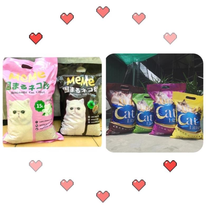 Cát Vệ Sinh Luna / Meme 15L Cho Mèo ( chọn mùi ngẫu nhiên )