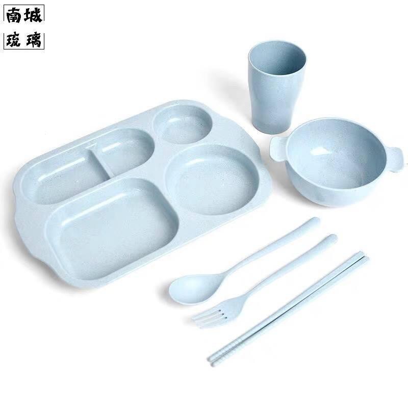 Khay cơm lúa mạch cho bé (Xanh)