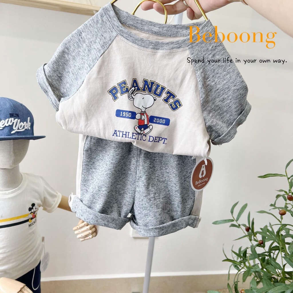 Bộ cộc tay Peanuts Bernie cho bé