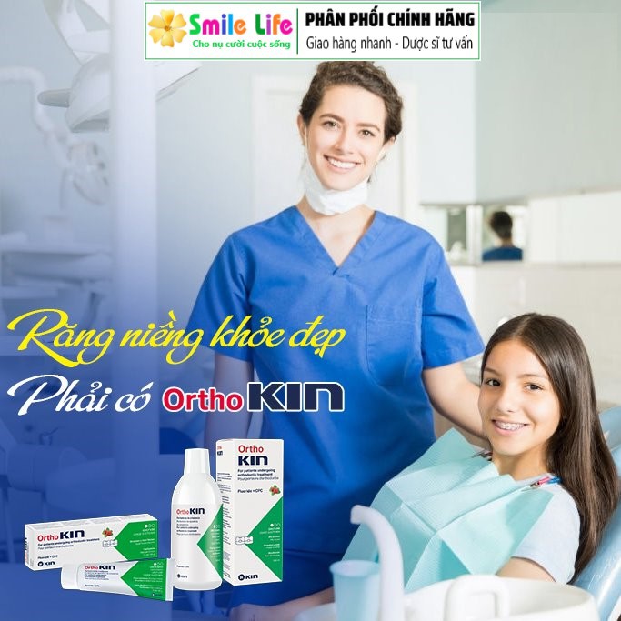 Kem Đánh Răng Niềng - OrthoKIN ® 95g - Cho Người Niềng Răng