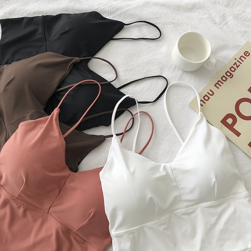 Áo Ngực Su 2 Quây Nữ Bralette Mút Mỏng Chất Su Mát Lịm DAN L&amp;U A122