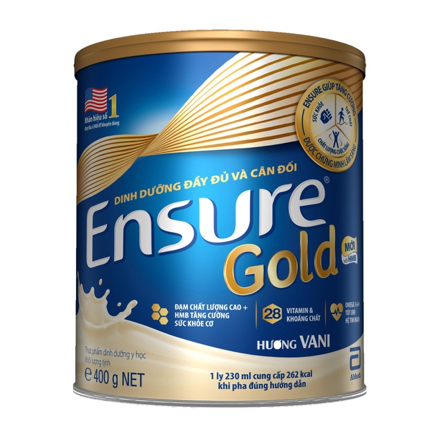 Sữa bột ABBOTT Ensure Gold 400g hương VANI