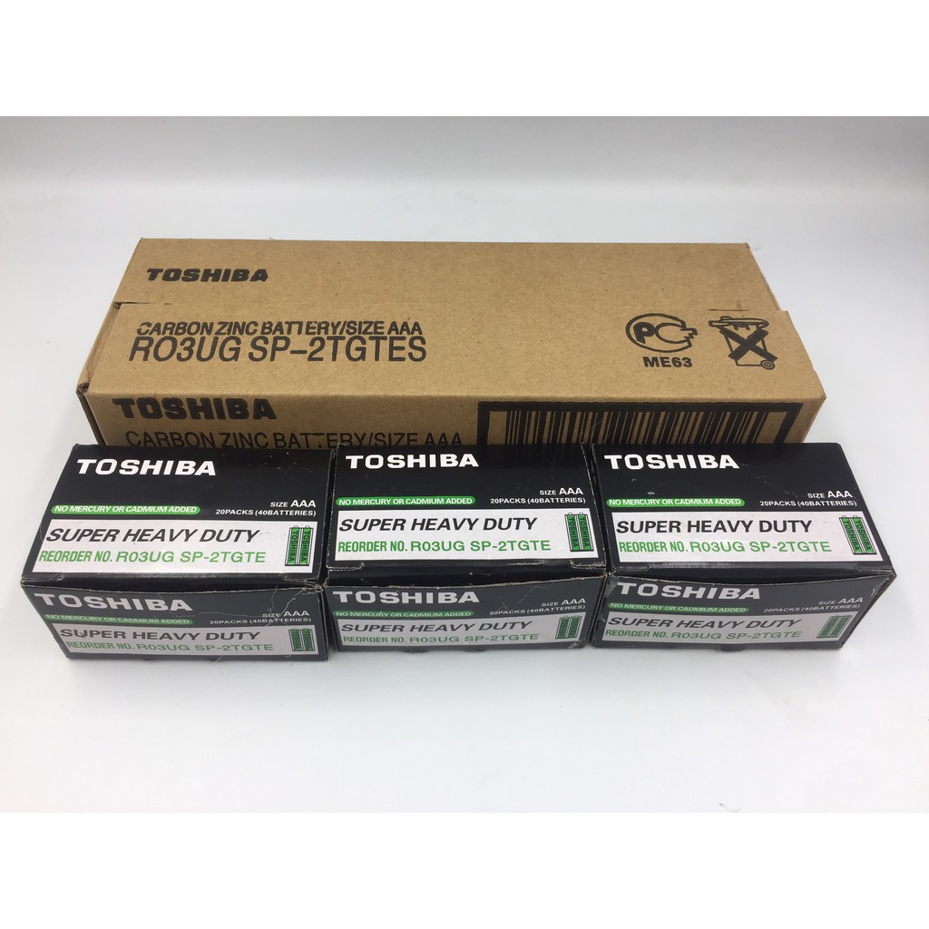 Hộp 40 viên pin tiểu AAA (3A) TO.SHI.BA,cấp nguồn 1.5V,dùng cho nhiều thiết bị điện, (màu đen ),bảo hành tại shop