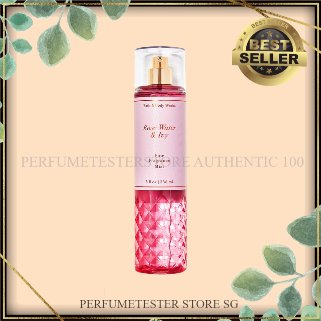 Xịt thơm toàn thân BBW ROSE WATER &amp; IVY 30ml/50ml/100ml ⁻ ᴾᴱᴿᶠᵁᴹᴱᵀᴱˢᵀᴱᴿˢᵀᴼᴿᴱˢᴳ ⁻