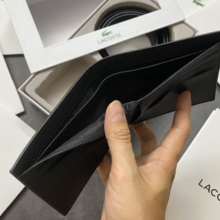 Set Lacoste nịt ví gài - S001