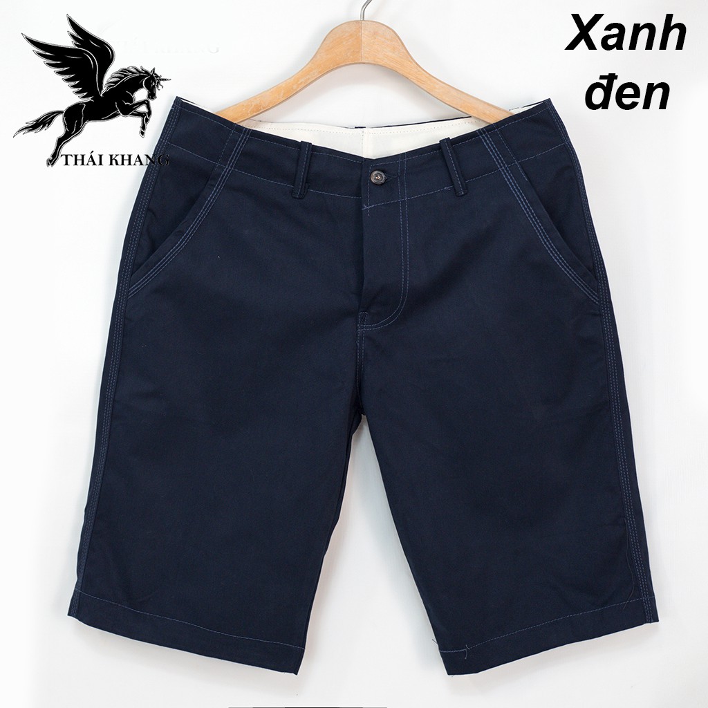 Quần short kaki nam Hàn Quốc vải cotton dày loại quần short kaki nam trẻ trung dài tới đùi gối SK1