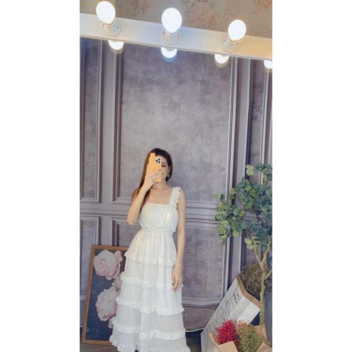 Đầm maxi cánh tiên phối tầng | BigBuy360 - bigbuy360.vn
