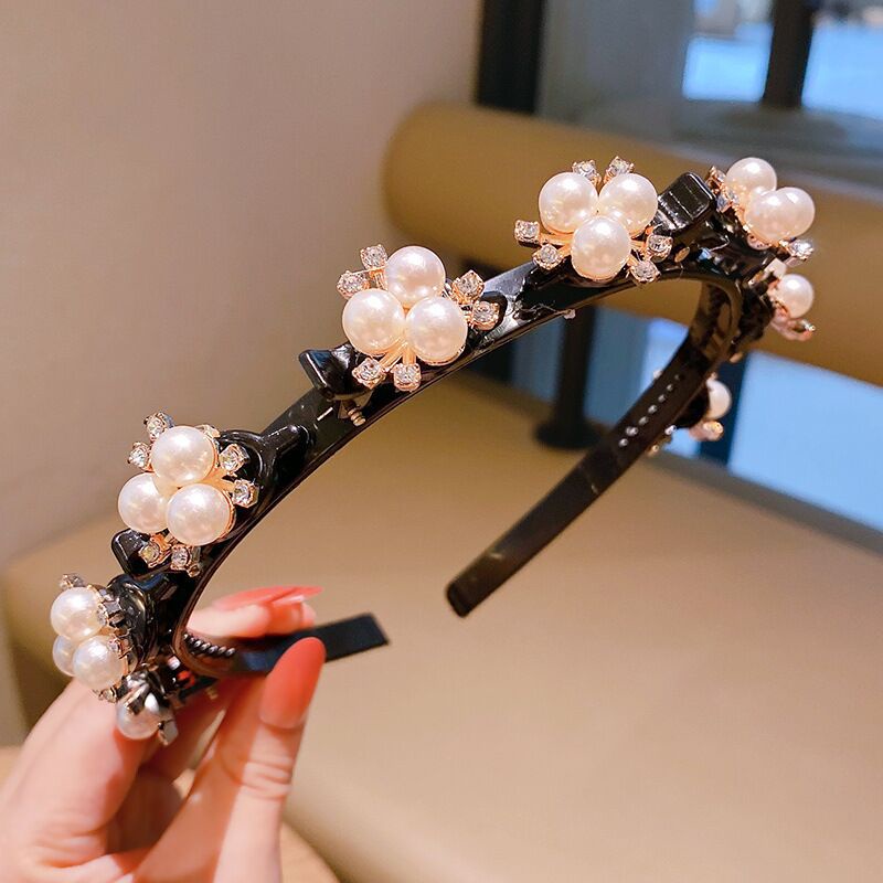 Băng Đô Cài Tóc Đính Ngọc Trai Giả Thời Trang Cho Nữ