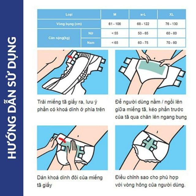 Bỉm dán Caryn size M/L-3 miếng cho mẹ sau sinh