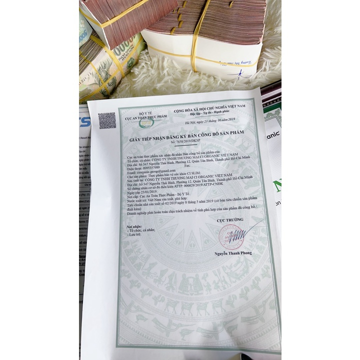 Giãm cân thảo mộc CI SLIM cam kết chính hãng công ty