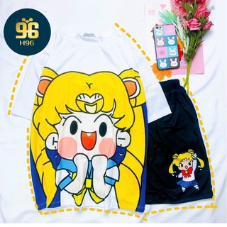 Set đồ bộ hoạt hình thủy thủ mặt trăng 😍 đồ bộ mặc nhà unisex nam nữ
