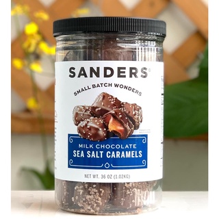 Chocolate sữa muối biển và caramels ngon tuyệt cú mèo - sanders milk chocolate sea salt caramels