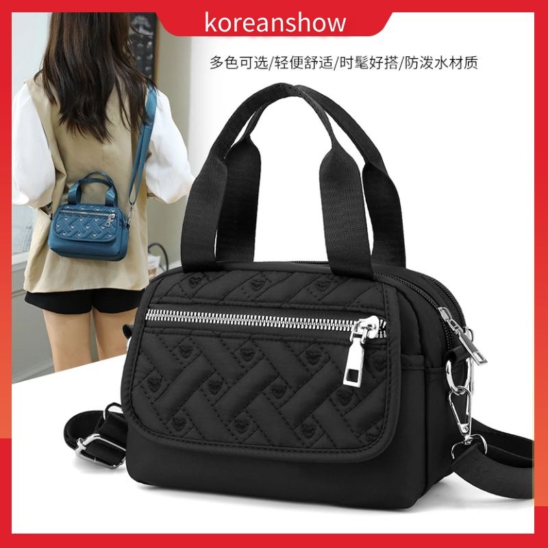 Túi Xách Nữ Đẹp Túi đeo chéo mini vải canvas phong cách Hàn Quốc tùy chọn màu sắc cho nữ