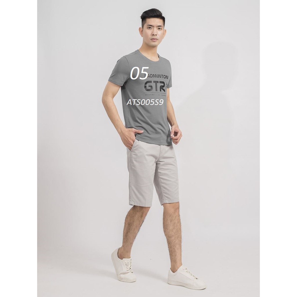 Áo phông t shirt ngắn tay nam CHÍNH HÃNG – GIẢM GIÁ Aristino ATS005S9 chất liệu cotton CVC, dáng slim fit