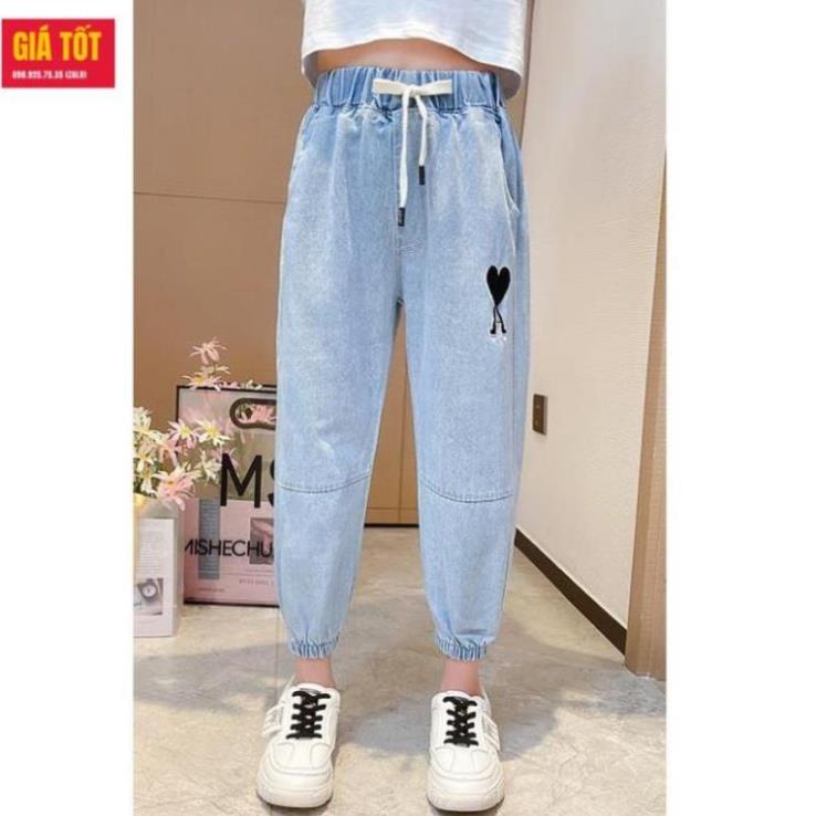 Quần jean bé gái (3 - 12 tuổi) ☑️ Đồ bé gái 12 tuổi ☑️ Thời trang cho bé gái 9 tuổi 20kg 25kg 30kg 35kg 40kg