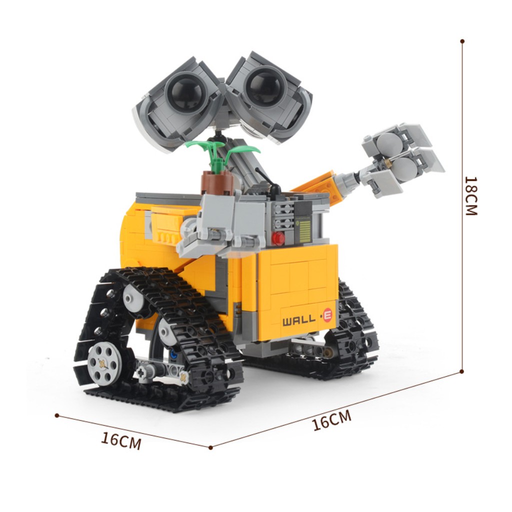 [687 CT - HỘP GIẤY] BỘ ĐỒ CHƠI LẮP GHÉP XẾP HÌNH LEGO Robot Wall E, Lego người máy Wall E